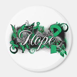 Liver Disease Hope Garden Ribbon Magnet