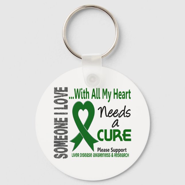 Liver Disease Needs A Cure 3 Keychain (Front)