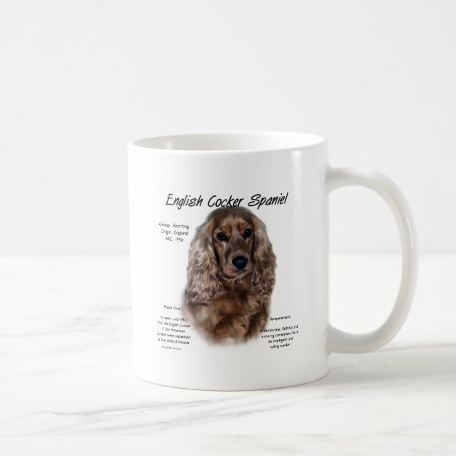 Liver English Cocker Spaniel History  Coffee Mug (Right)
