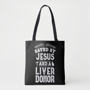 Liver Transplant Jesus Organ Donor Surgery Recover Tote Bag