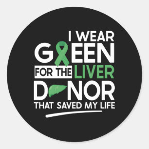 Liver Transplant Patients Liver Recipient Annivers Classic Round Sticker