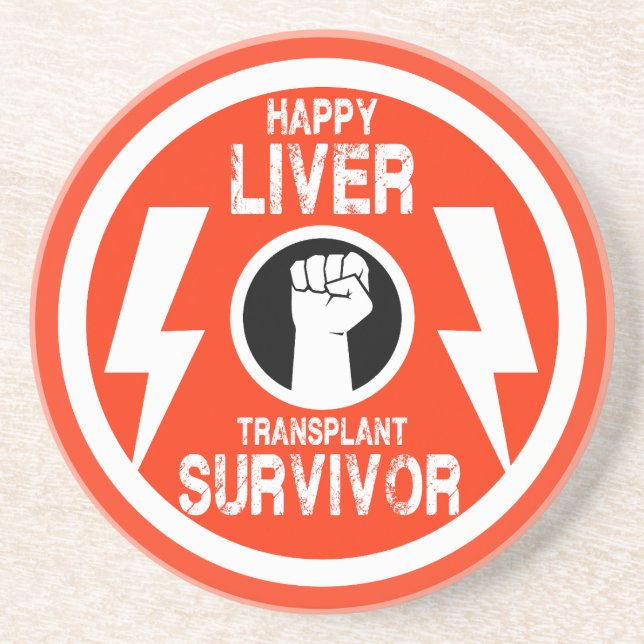 Liver Transplant Survivor Coaster (Front)