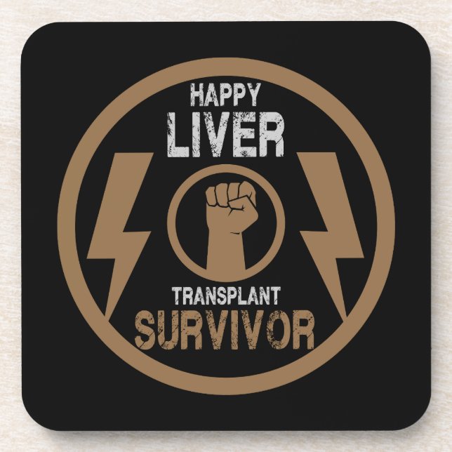 Liver Transplant Survivor Coaster (Front)