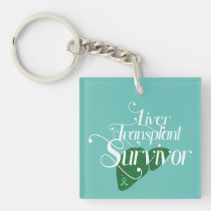 Liver Transplant Survivor Custom  Keychain