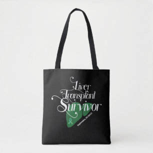 Liver Transplant Survivor Custom  Tote Bag