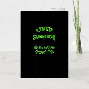 Liver Transplant Survivor Forever grateful to the Foil Greeting Card