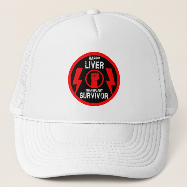 Liver Transplant Survivor Trucker Hat (Front)