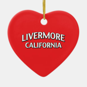 Livermore California Ceramic Ornament