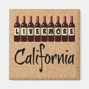 Livermore California Red Wine Bottles Tasting Fun Magnet