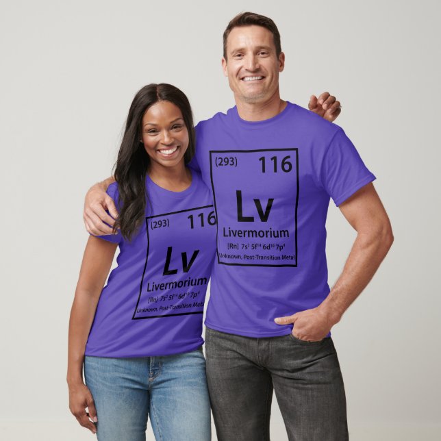 Livermorium Element (black) T-Shirt (Unisex)