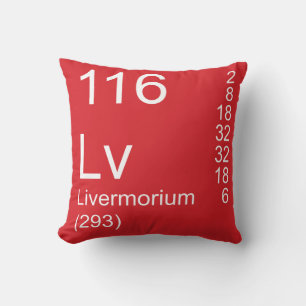 Livermorium Throw Pillow