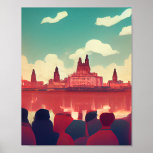 Liverpool   Comics Style  Poster