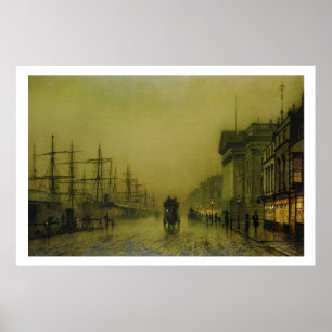 Liverpool Docks Customs House and Salthouse Docks, Poster