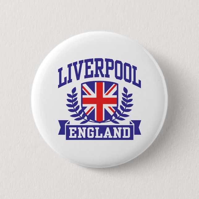 Liverpool England 2 Inch Round Button (Front)