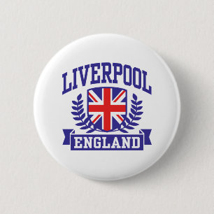 Liverpool England 2 Inch Round Button