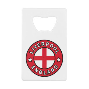 Liverpool England Credit Card Bottle Opener