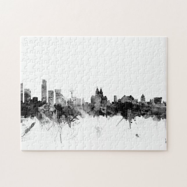 Liverpool England Skyline Jigsaw Puzzle (Horizontal)