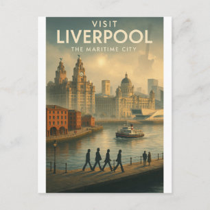 Liverpool, England – The Maritime City. Postcard