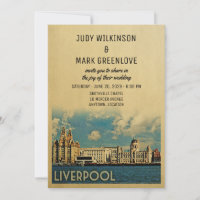Liverpool Faire-part de mariage Angleterre