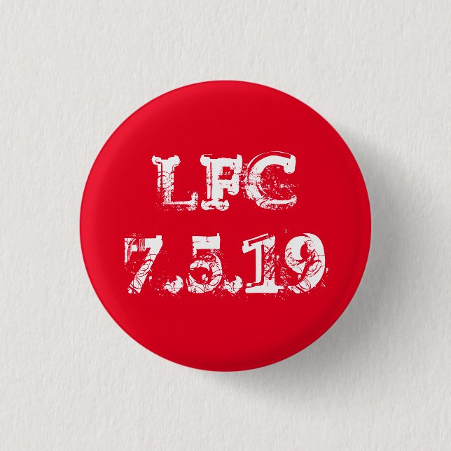Liverpool FC Badge - 7.5.19 1 Inch Round Button (Front)