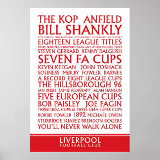 Liverpool FC Successes print