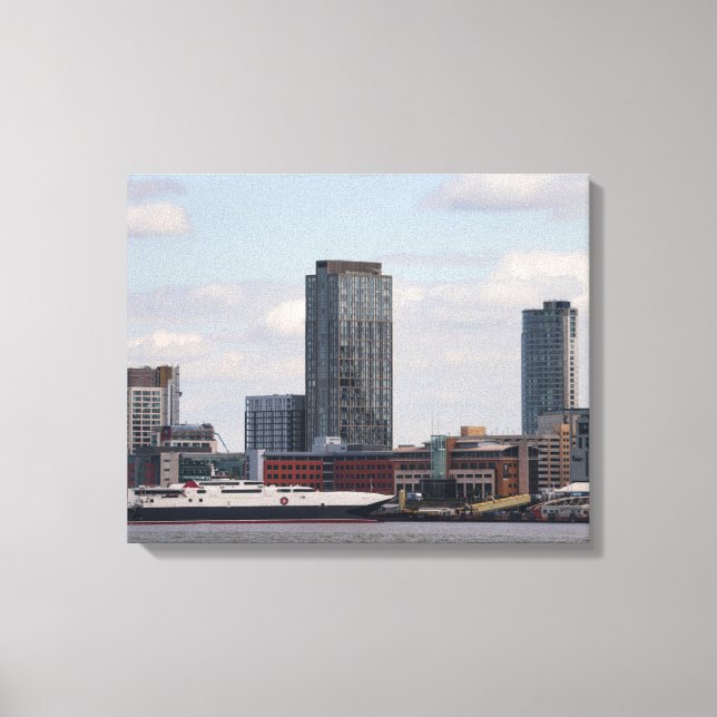 Liverpool Mersey Ferry Dock Canvas Print (Front)