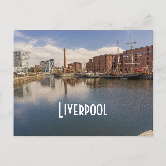 Liverpool Salthouse Dock Merseyside Travel Photo Postcard (Front)