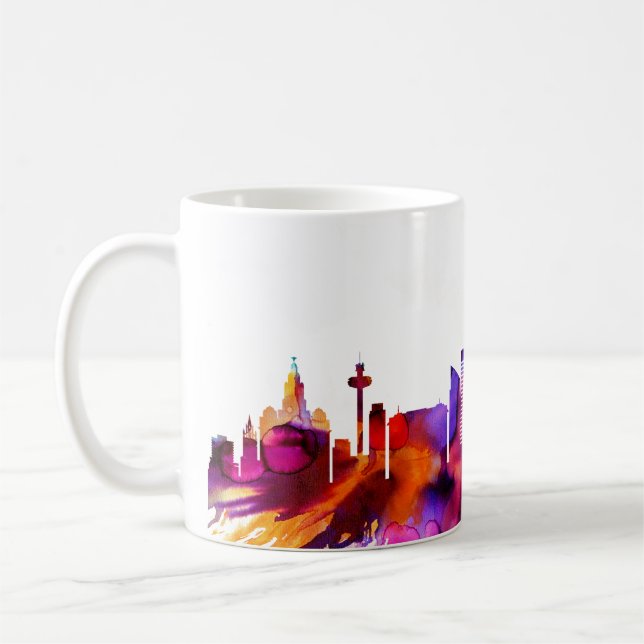 Liverpool Skyline Coffee Mug (Left)
