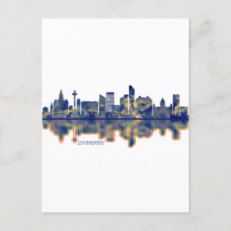 Liverpool Skyline Holiday Postcard