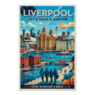 Liverpool Travel Poster