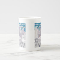 Liverpool UK Skyline Bone China Mug