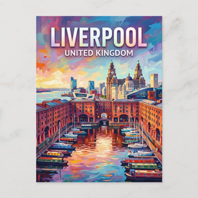 Liverpool United Kingdom Postcard (Front)