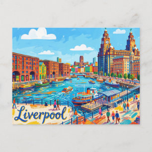 Liverpool United Kingdom Postcard