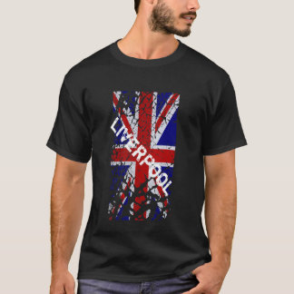 Liverpool Vintage Peeling Paint Union Jack Flag T-Shirt