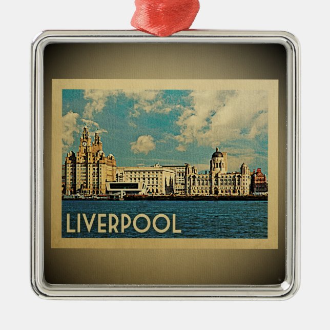 Liverpool Vintage Travel Ornament UK (Front)