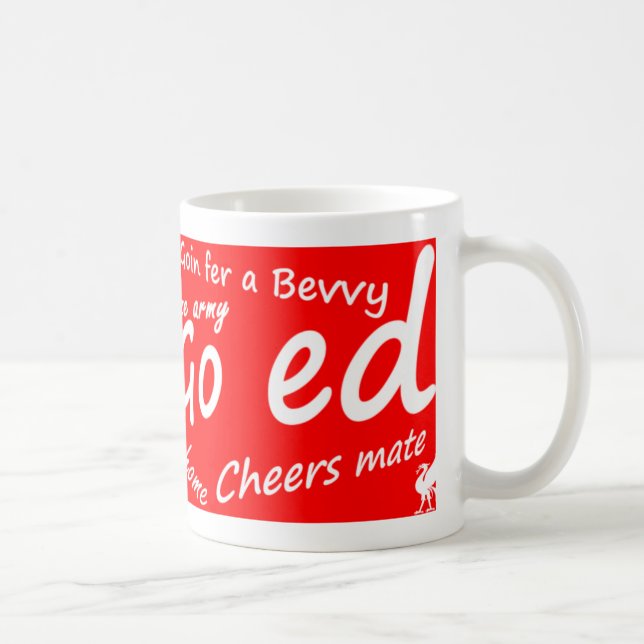 Liverpudlian / Wacker mug, Red Coffee Mug (Right)