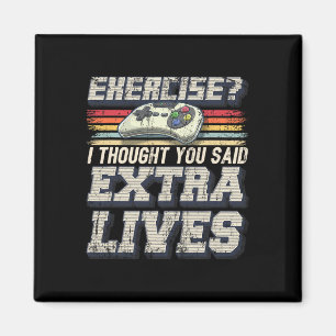 Lives Funny Video Game Controller Retro Gamer Boys Magnet