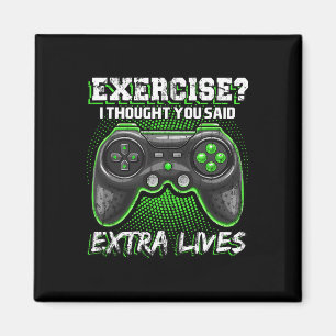Lives Funny Video Game Controller Retro Gamer Boys Magnet