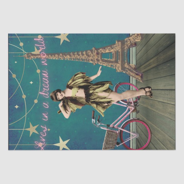 Lives In A Dream World Funky  Wrapping Paper (Front)