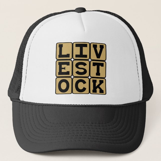 Livestock, Cattle Trucker Hat (Front)