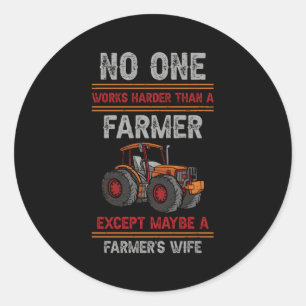 Livestock Farm Farmer Herd Classic Round Sticker