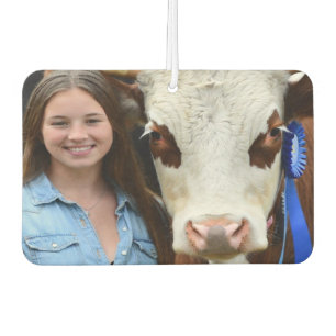 Livestock Show Cow Photo Customize Air Freshener