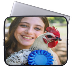 Livestock Show Poultry Photo Customize Laptop Sleeve