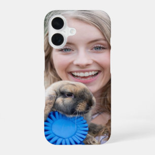 Livestock Show Rabbit Photo Customize iPhone 16 Case