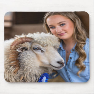 Livestock Show Sheep Photo Customize Mouse Pad