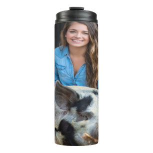 Livestock Show Swine Photo Customize Thermal Tumbler