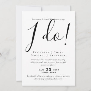 Livestreaming Wedding Invites - Watch Us Say I Do!