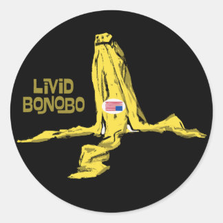 LIVID BONOBO CLASSIC ROUND STICKER