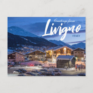 Livigno Italy Scenic Travel Postcard