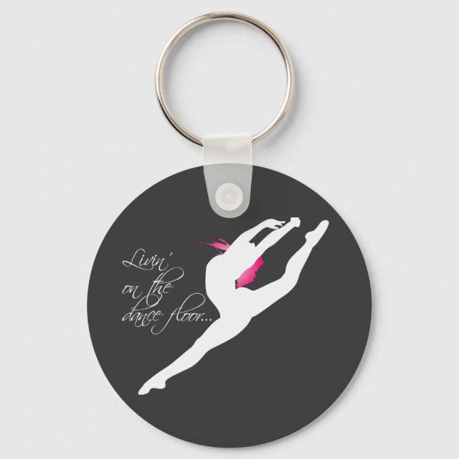 Livin' on the Dance Floor Dancer Keychain (Front)